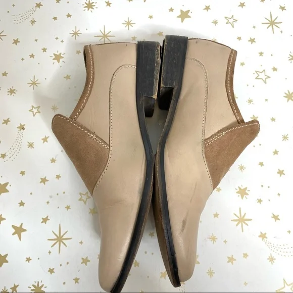 Free People | Brady Blush Pink Leather Suede Loafers Ankle Boots Size 38 - Picture 5 of 15